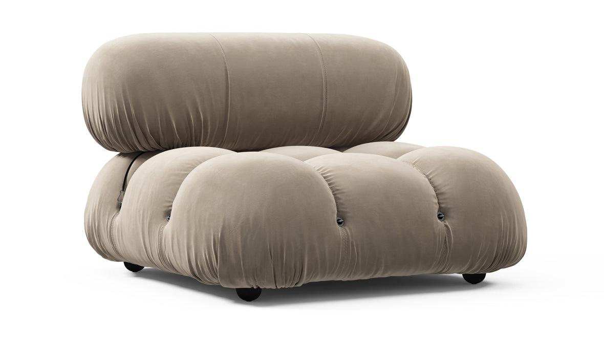 Bellini Module - Mario Bellini Module, Armless, Greige Velvet