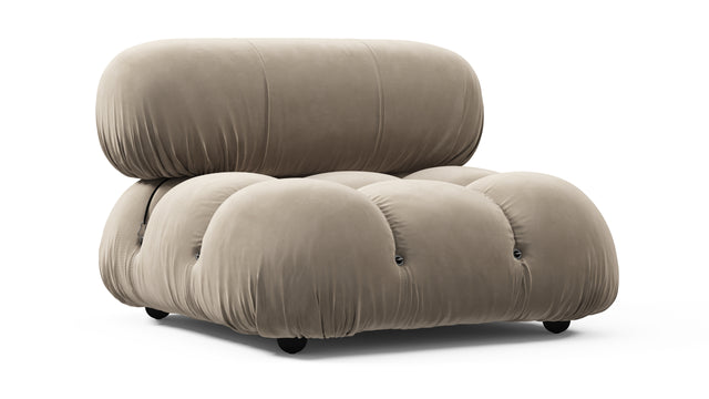 Bellini Module - Mario Bellini Module, Armless, Greige Velvet