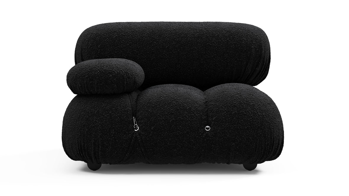 Bellini Module - Mario Bellini Module, Left Arm, Black Boucle
