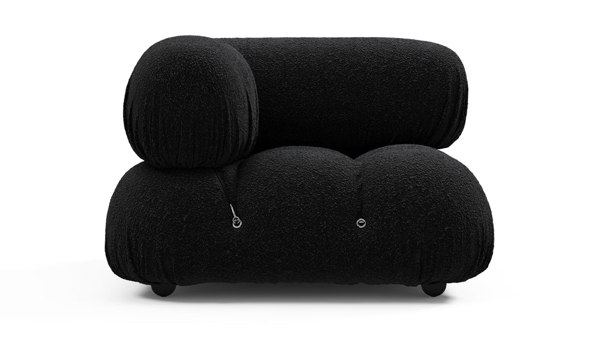 Bellini Module - Mario Bellini Module, Left Corner, Black Boucle