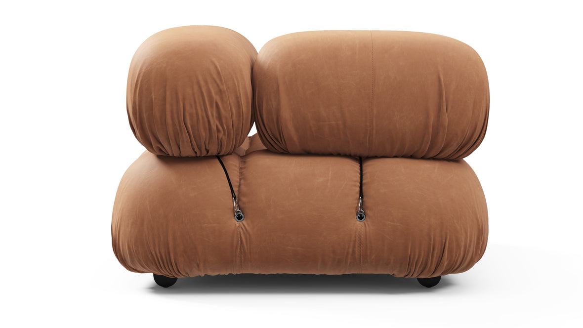 Bellini Module - Mario Bellini Module, Left Corner, Tan Vegan Leather