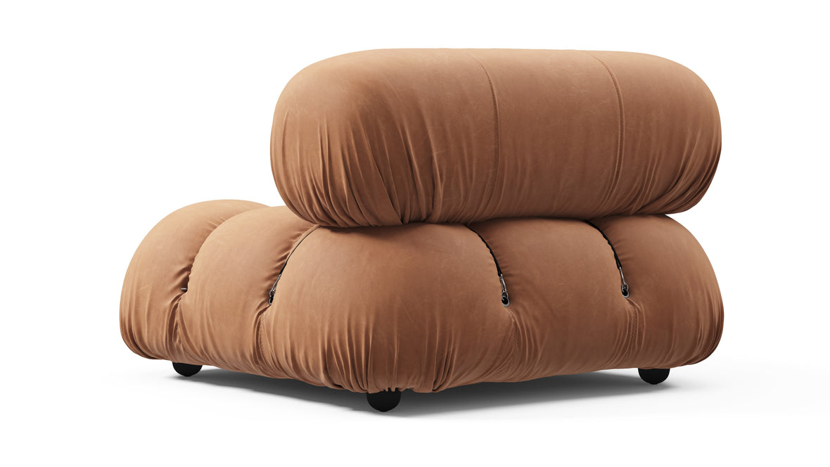 Bellini Module - Mario Bellini Module, Left Corner, Tan Vegan Leather
