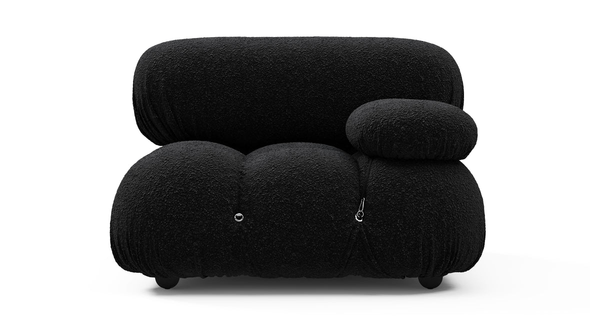 Bellini Module - Mario Bellini Module, Right Arm, Black Boucle
