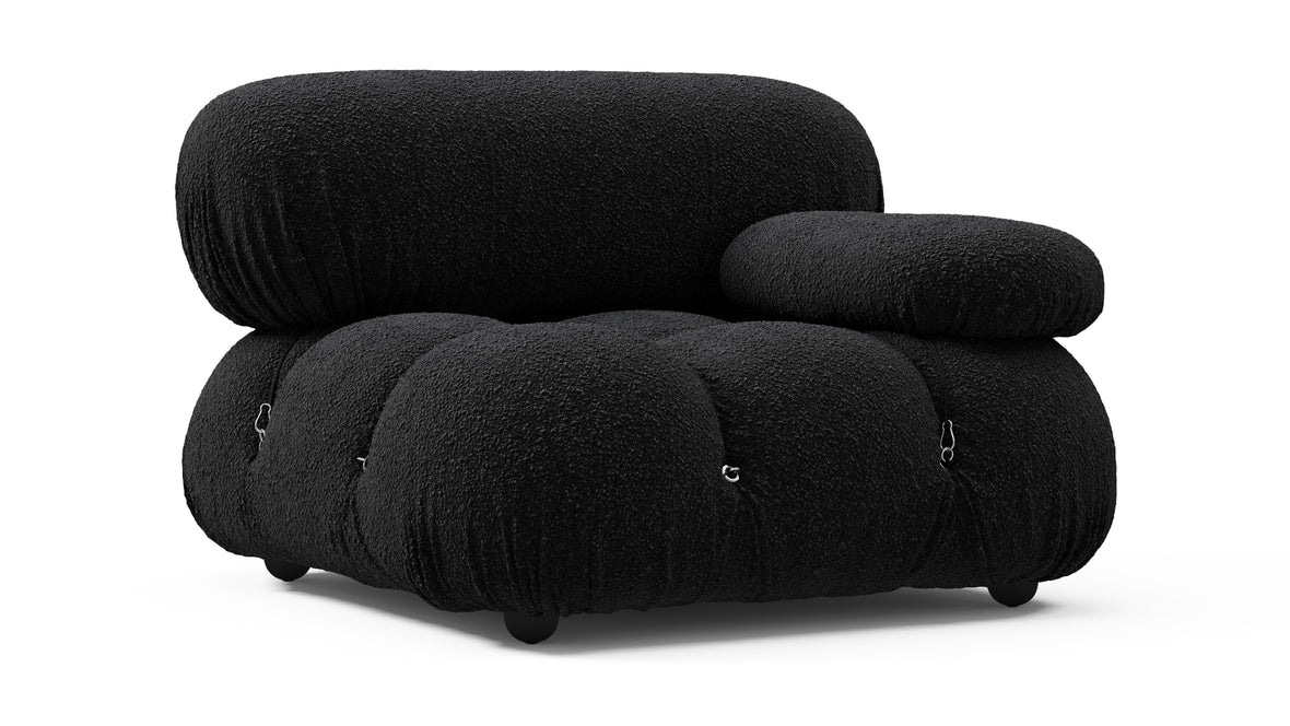 Bellini Module - Mario Bellini Module, Right Arm, Black Boucle
