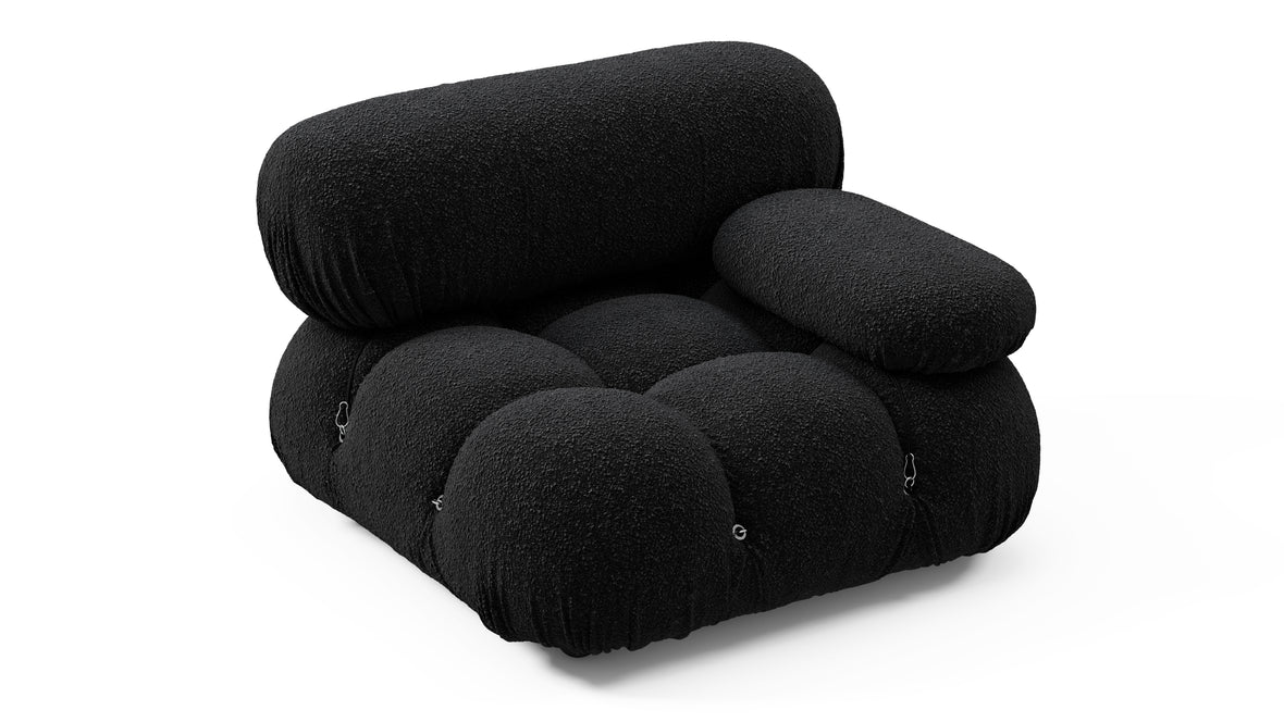 Bellini Module - Mario Bellini Module, Right Arm, Black Boucle