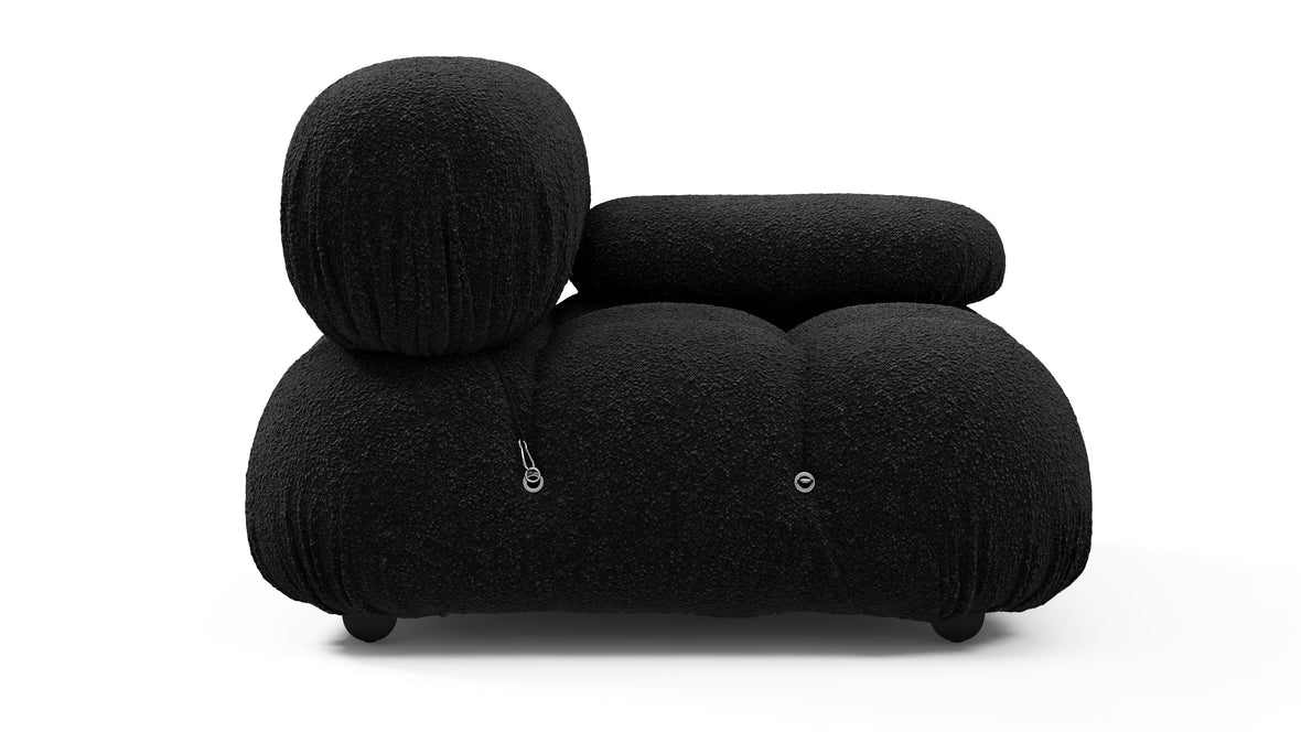 Bellini Module - Mario Bellini Module, Right Arm, Black Boucle