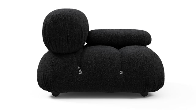 Bellini Module - Mario Bellini Module, Right Arm, Black Boucle