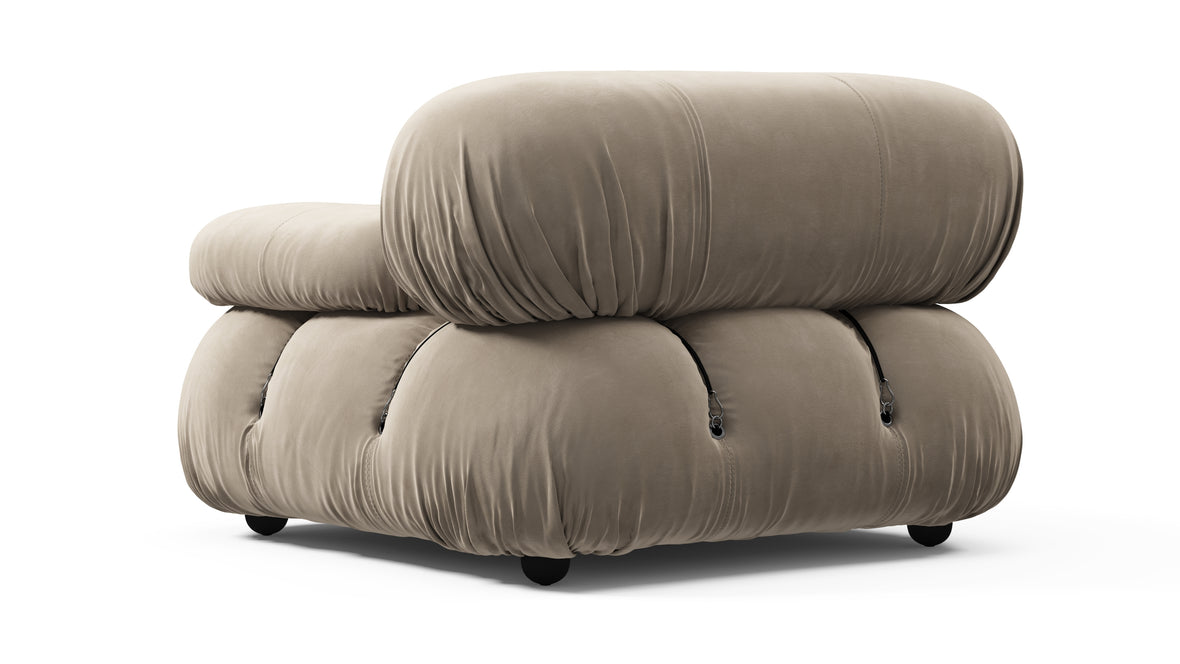 Bellini Module - Mario Bellini Module, Right Arm, Greige Velvet