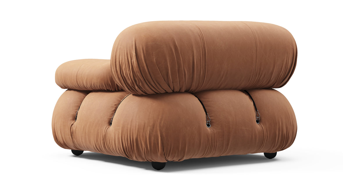 Bellini Module - Mario Bellini Module, Right Arm, Tan Vegan Leather