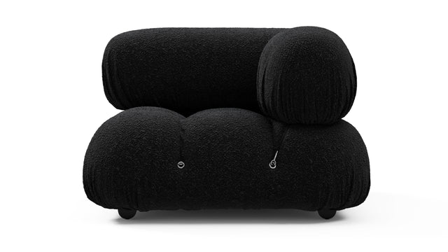 Bellini Module - Mario Bellini Module, Right Corner, Black Boucle