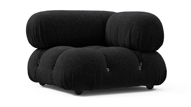 Bellini Module - Mario Bellini Module, Right Corner, Black Boucle