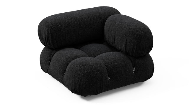 Bellini Module - Mario Bellini Module, Right Corner, Black Boucle