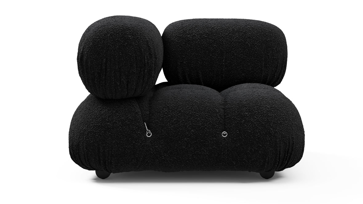 Bellini Module - Mario Bellini Module, Right Corner, Black Boucle