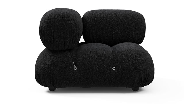 Bellini Module - Mario Bellini Module, Right Corner, Black Boucle