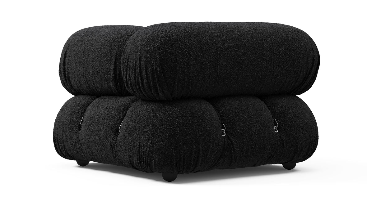 Bellini Module - Mario Bellini Module, Right Corner, Black Boucle