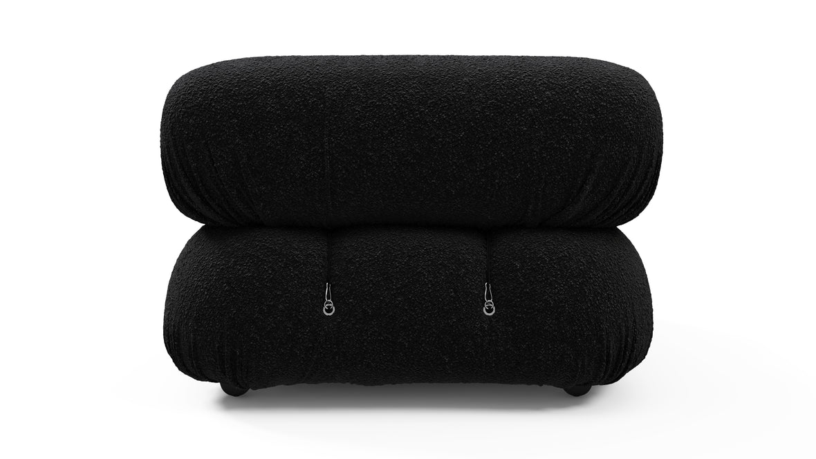 Bellini Module - Mario Bellini Module, Right Corner, Black Boucle