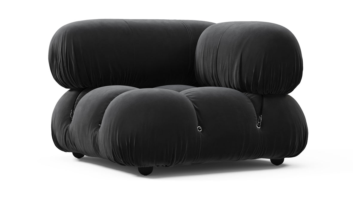 Bellini Module - Mario Bellini Module, Right Corner, Black Velvet