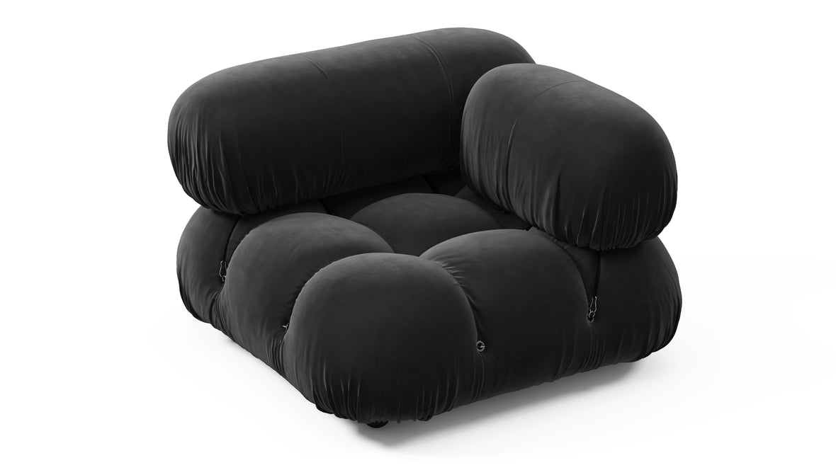 Bellini Module - Mario Bellini Module, Right Corner, Black Velvet