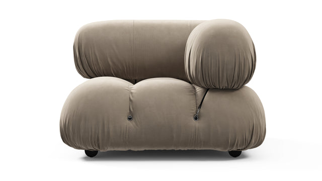 Bellini Module - Mario Bellini Module, Right Corner, Greige Velvet