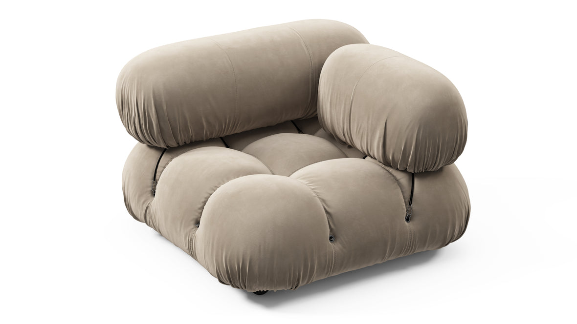 Bellini Module - Mario Bellini Module, Right Corner, Greige Velvet