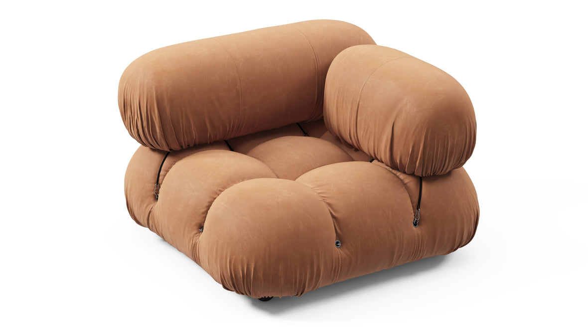 Bellini Module - Mario Bellini Module, Right Corner, Tan Vegan Leather
