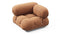 Bellini Module - Mario Bellini Module, Right Corner, Tan Vegan Leather