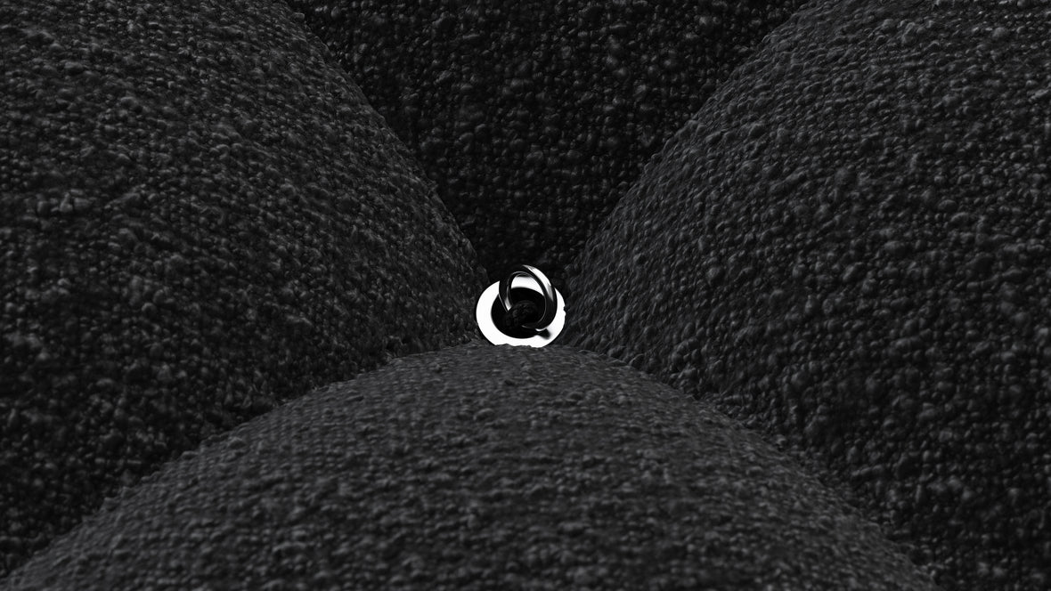 Bellini Ottoman - Mario Bellini Ottoman, Black Boucle