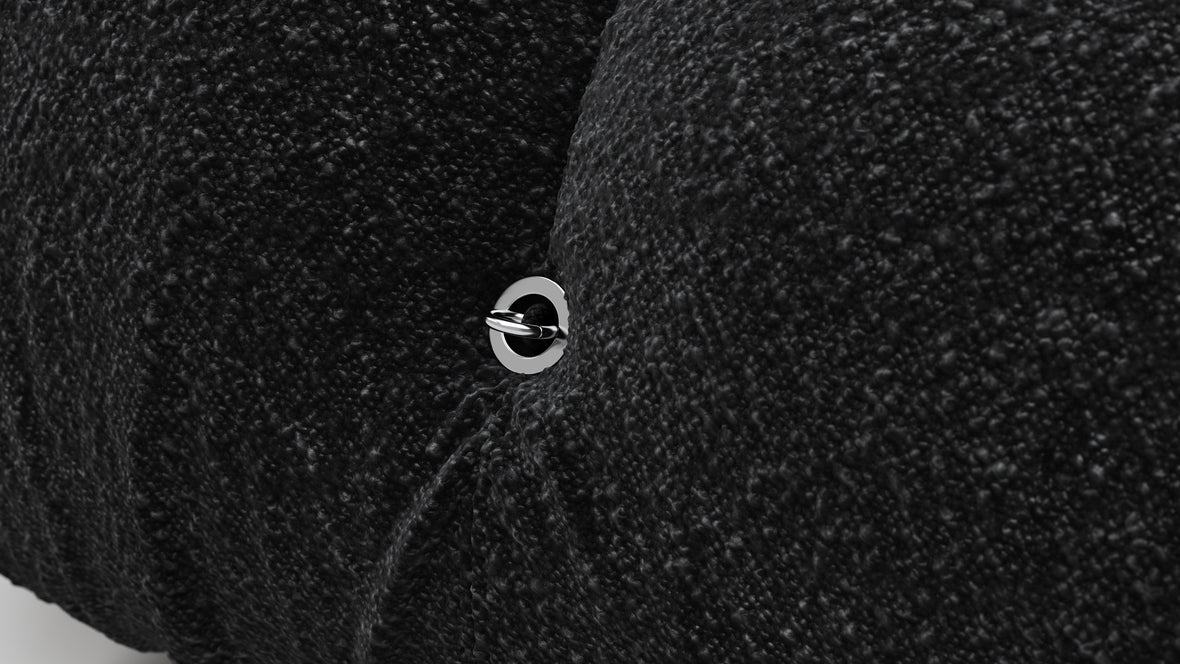 Bellini Ottoman - Mario Bellini Ottoman, Black Boucle