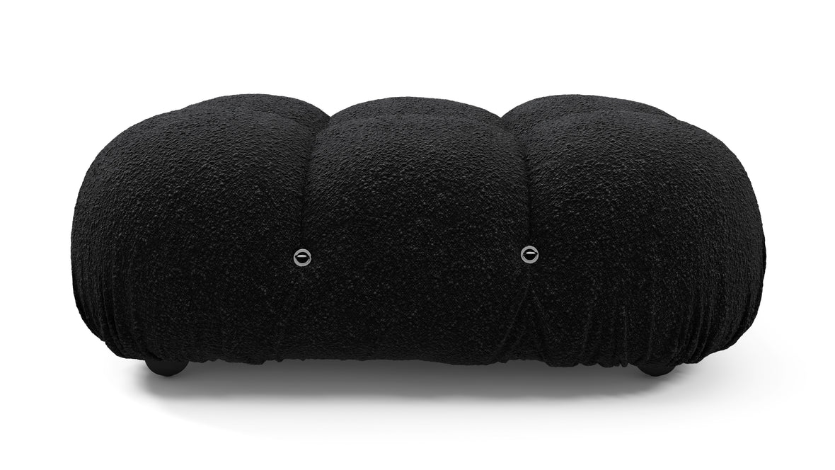 Bellini Ottoman - Mario Bellini Ottoman, Black Boucle