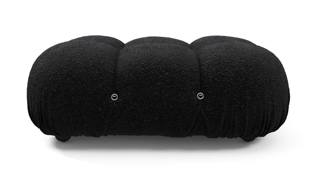 Bellini Ottoman - Mario Bellini Ottoman, Black Boucle