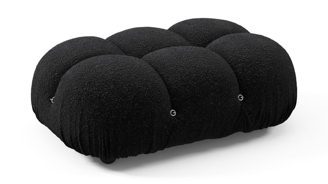 Bellini Ottoman - Mario Bellini Ottoman, Black Boucle