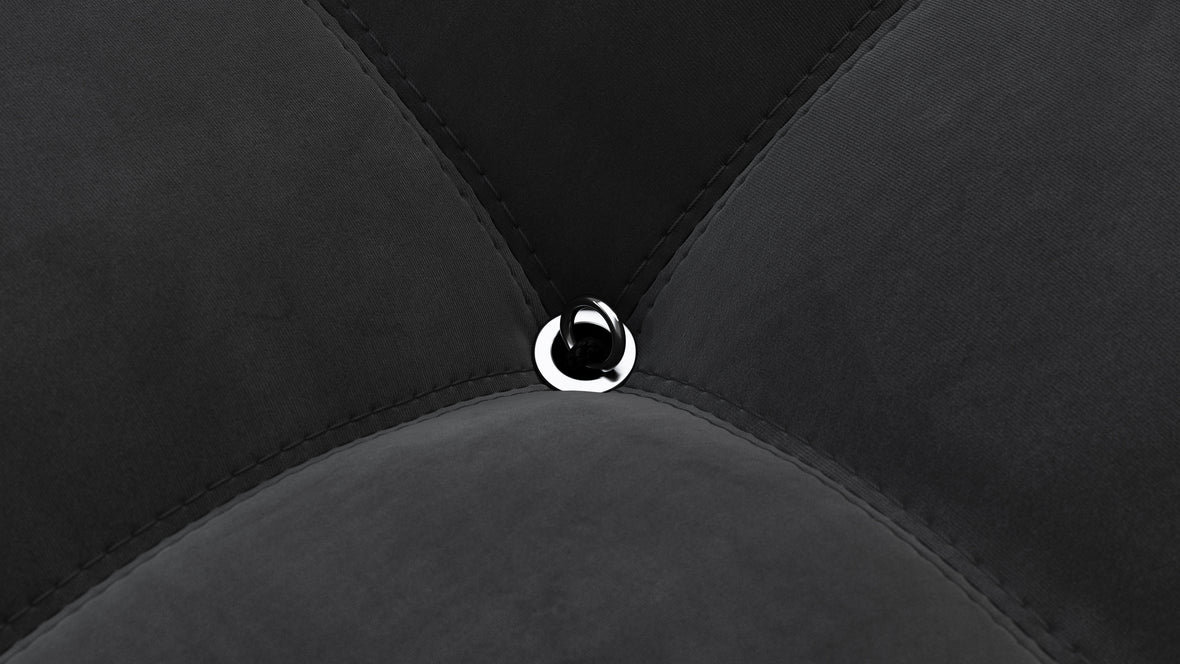 Bellini Ottoman - Mario Bellini Ottoman, Black Velvet
