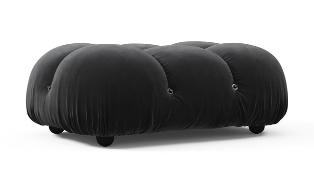 Bellini Ottoman - Mario Bellini Ottoman, Black Velvet