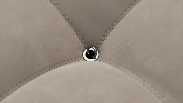 Bellini Ottoman - Mario Bellini Ottoman, Greige Velvet