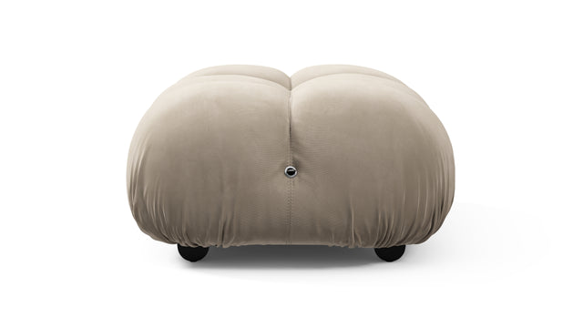Bellini Ottoman - Mario Bellini Ottoman, Greige Velvet