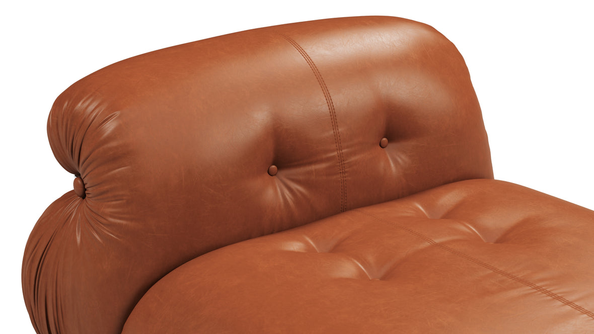 Soriana - Soriana Deep Lounge Chair, Tan Premium Leather