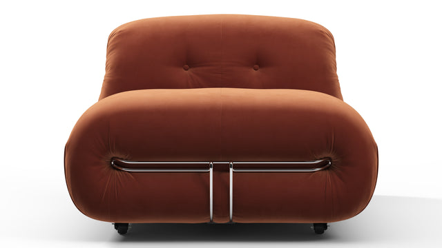 Soriana - Soriana Deep Lounge Chair, Spice Velvet