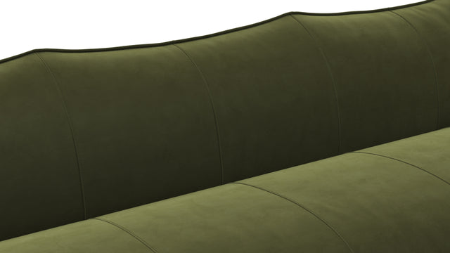 Bambole - Mario Bellini Bambole Three Seater Sofa, Thyme Luxe Velvet