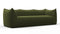 Bambole - Mario Bellini Bambole Three Seater Sofa, Thyme Luxe Velvet