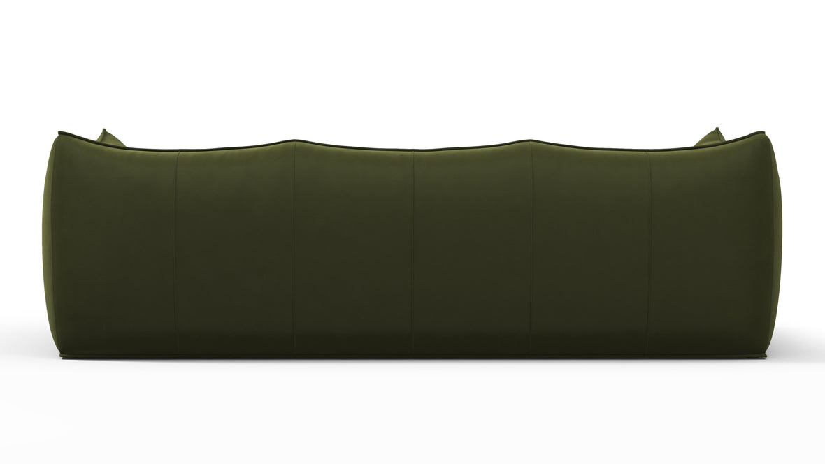 Bambole - Mario Bellini Bambole Three Seater Sofa, Thyme Luxe Velvet