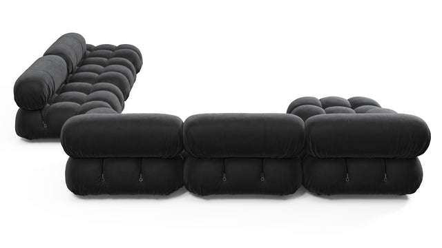 Bellini Large Sectional - Mario Bellini Large Sectional, Right Corner, Black Velvet