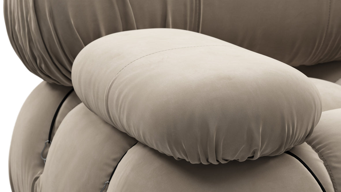Bellini Large Sectional - Mario Bellini Large Sectional, Right Corner, Greige Velvet