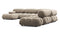 Bellini Large Sectional - Mario Bellini Large Sectional, Right Corner, Greige Velvet