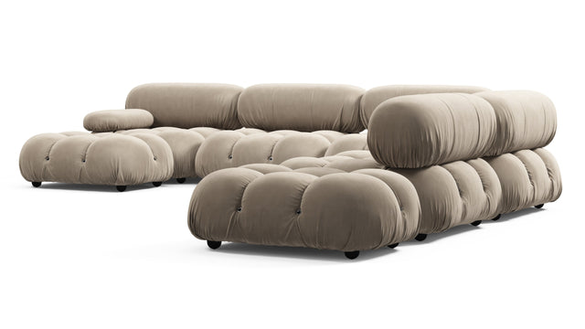 Bellini Large Sectional - Mario Bellini Large Sectional, Right Corner, Greige Velvet