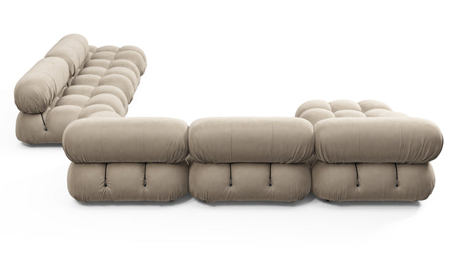 Bellini Large Sectional - Mario Bellini Large Sectional, Right Corner, Greige Velvet