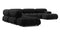 Bellini Large Sectional - Mario Bellini Large Sectional, Left Corner, Black Boucle