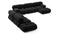 Bellini Large Sectional - Mario Bellini Large Sectional, Left Corner, Black Boucle
