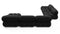 Bellini Large Sectional - Mario Bellini Large Sectional, Left Corner, Black Boucle