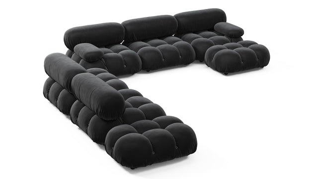 Bellini Large Sectional - Mario Bellini Large Sectional, Left Corner, Black Velvet