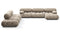 Bellini Large Sectional - Mario Bellini Large Sectional, Left Corner, Greige Velvet